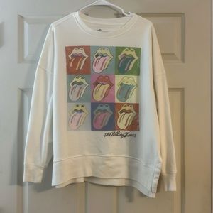 Rolling Stones oversized crewneck